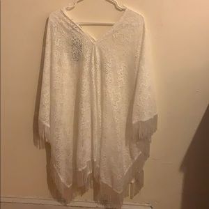 White Lace Poncho